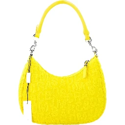 Marc Jacobs Monogram Terry Fabric Golden Kiwi Hobo Shoulder Bag Purse