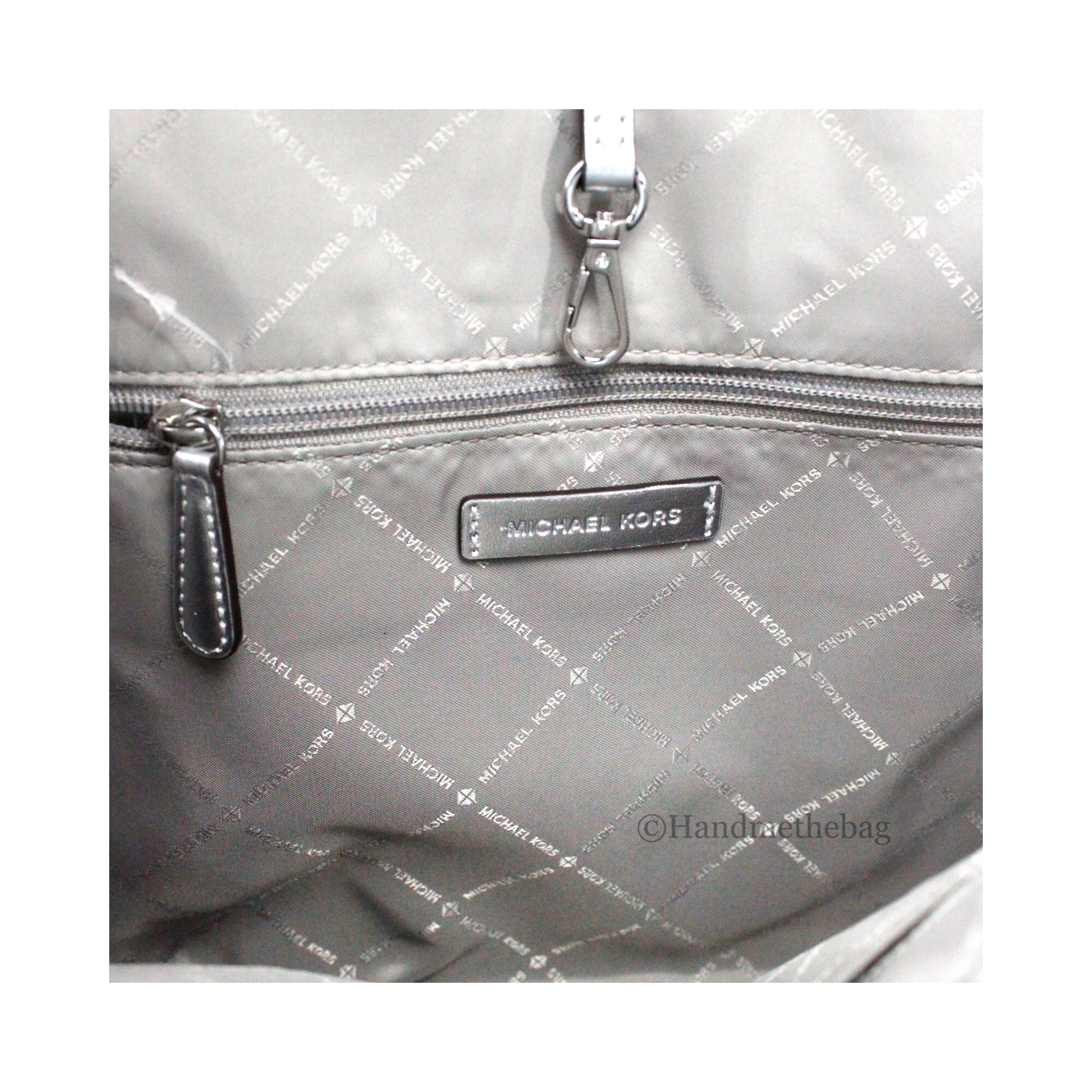 Michael Kors Jet Set Travel Girls Medium Signature Carryall Tote White MK