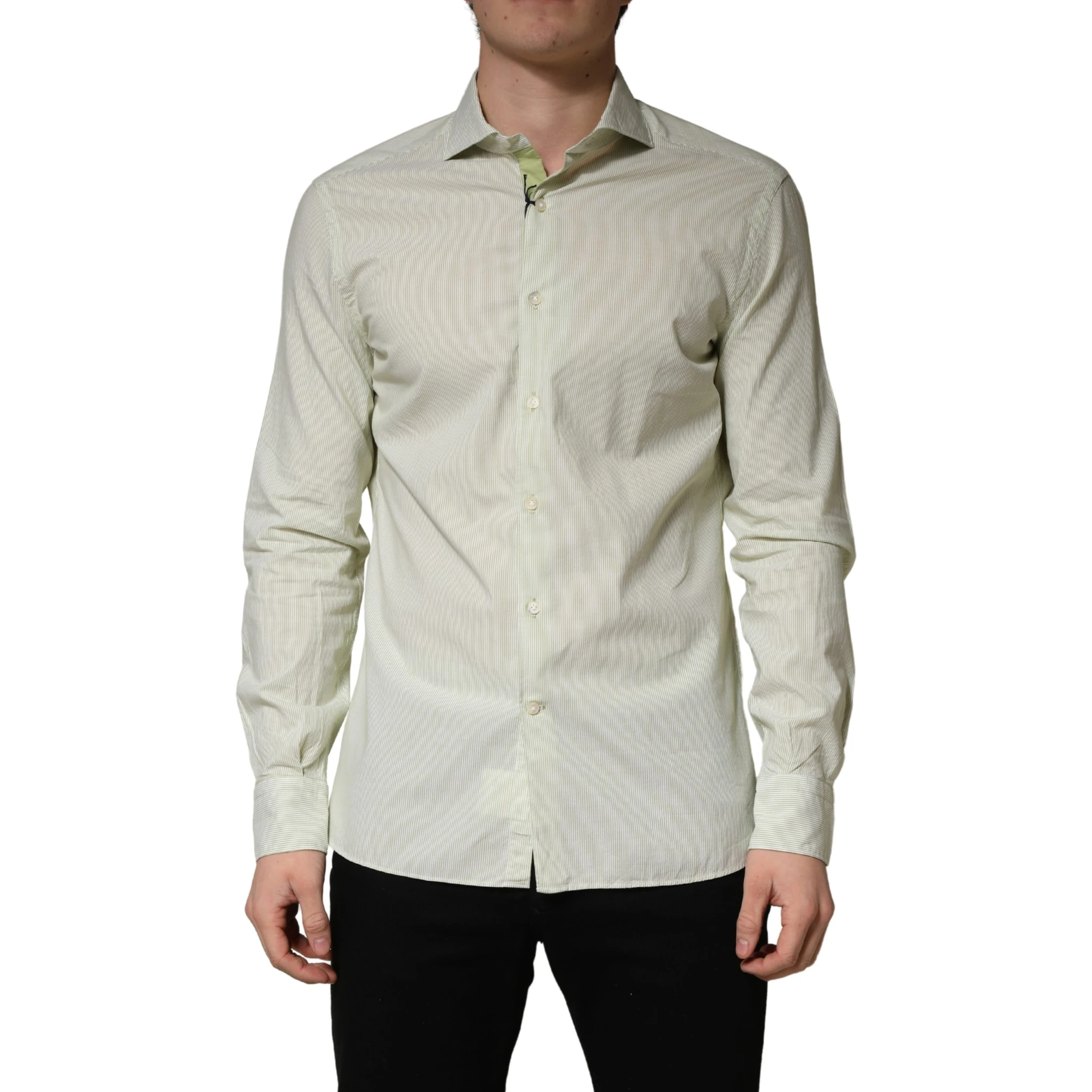 Light Green Long Sleeves Formal Dress Shirt