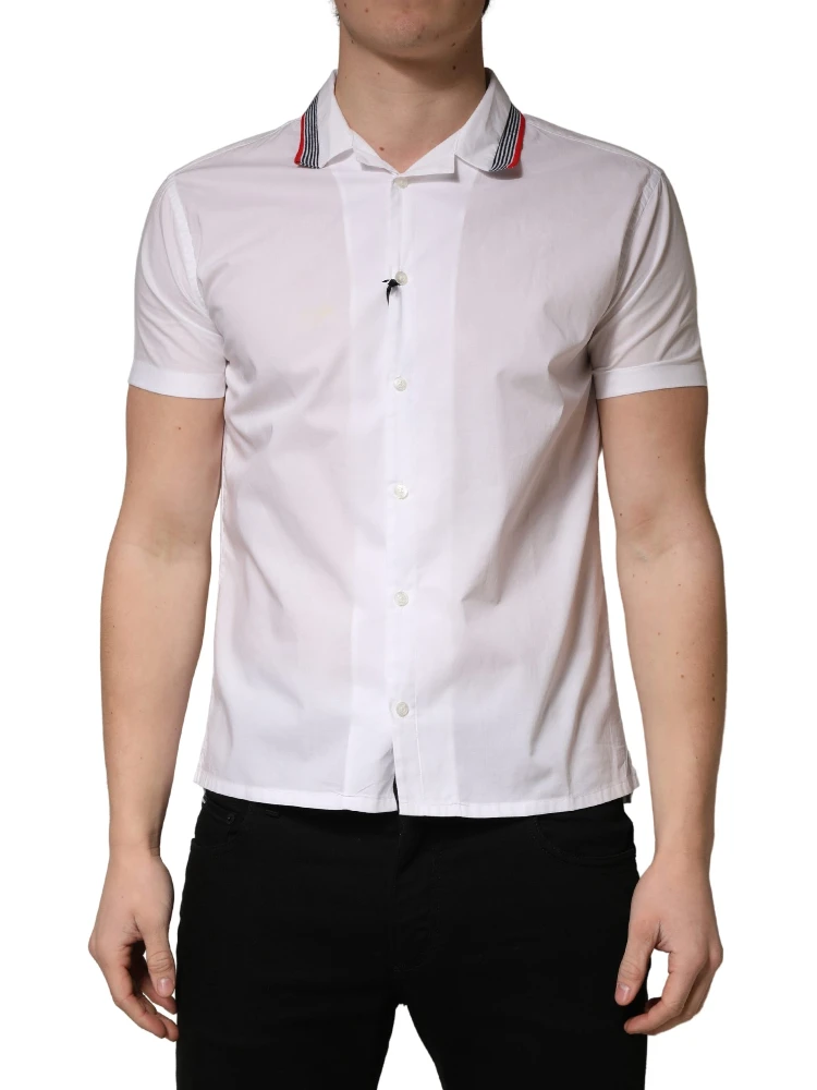 White Short Sleeves Button Down Shirt alternative