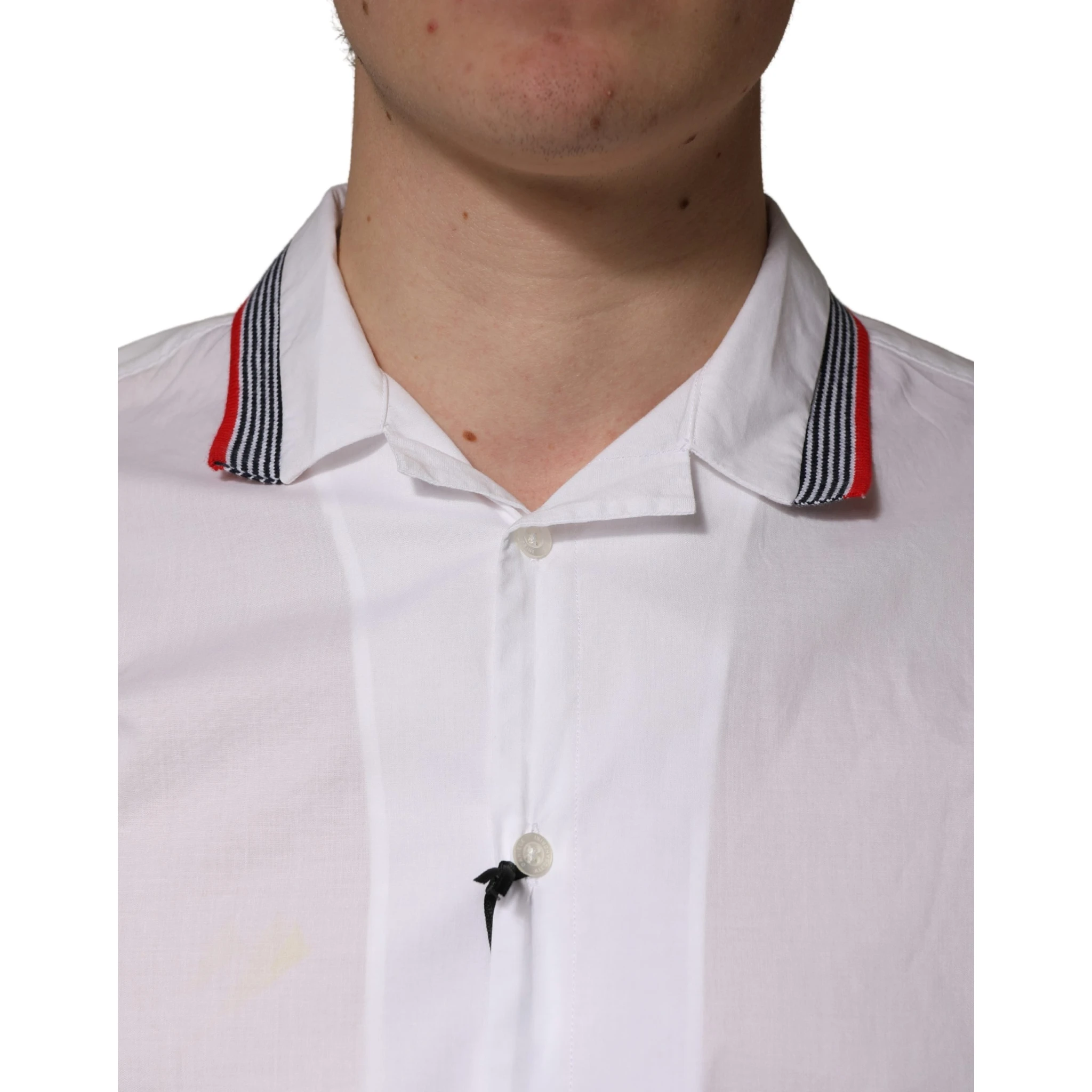 White Short Sleeves Button Down Shirt