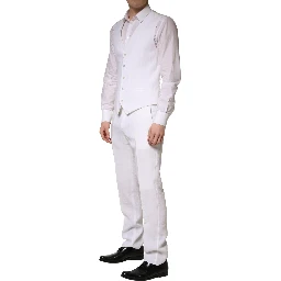 White SARTORIA Linen 2 Piece Men Formal Suit