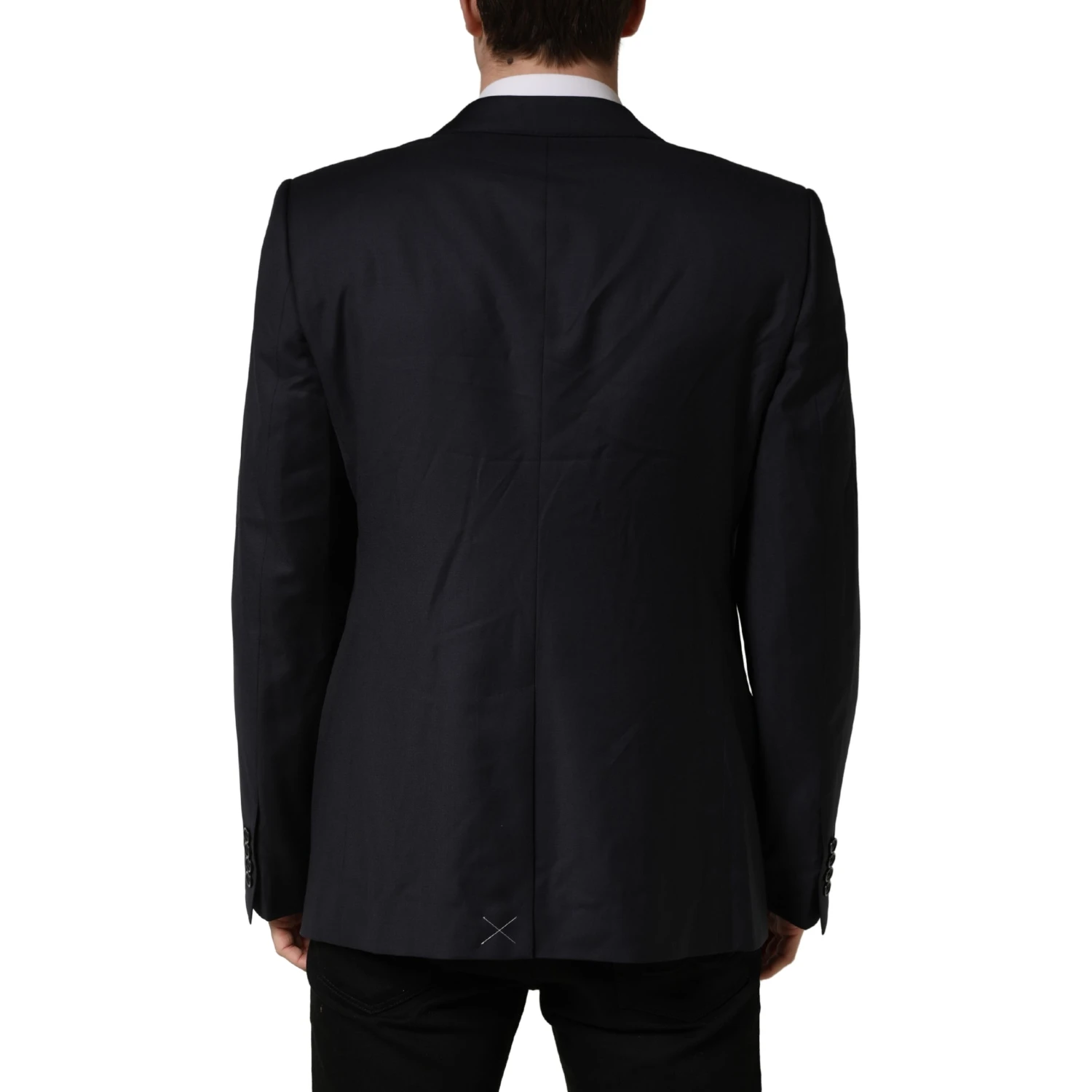 Black Wool Slim Fit Coat Men Jacket Blazer