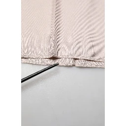 Beige Silk Straight Formal DressTrouser Pants