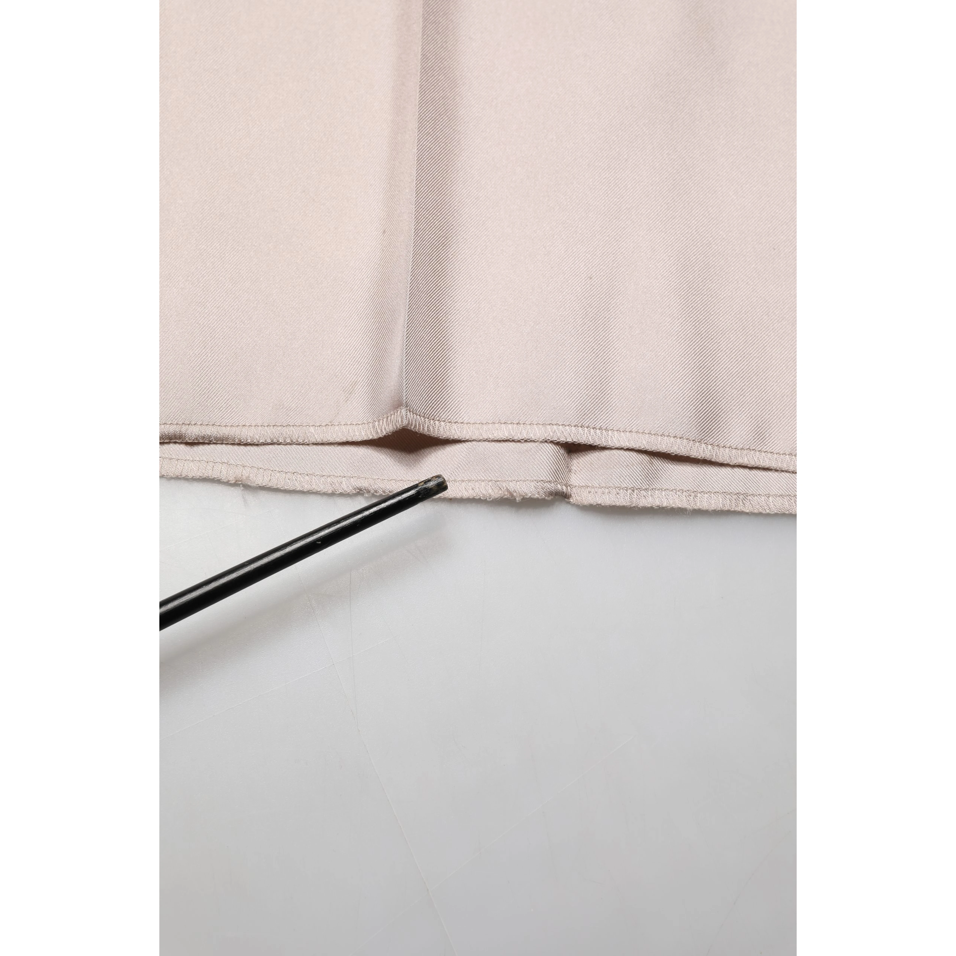 Beige Silk Straight Formal DressTrouser Pants