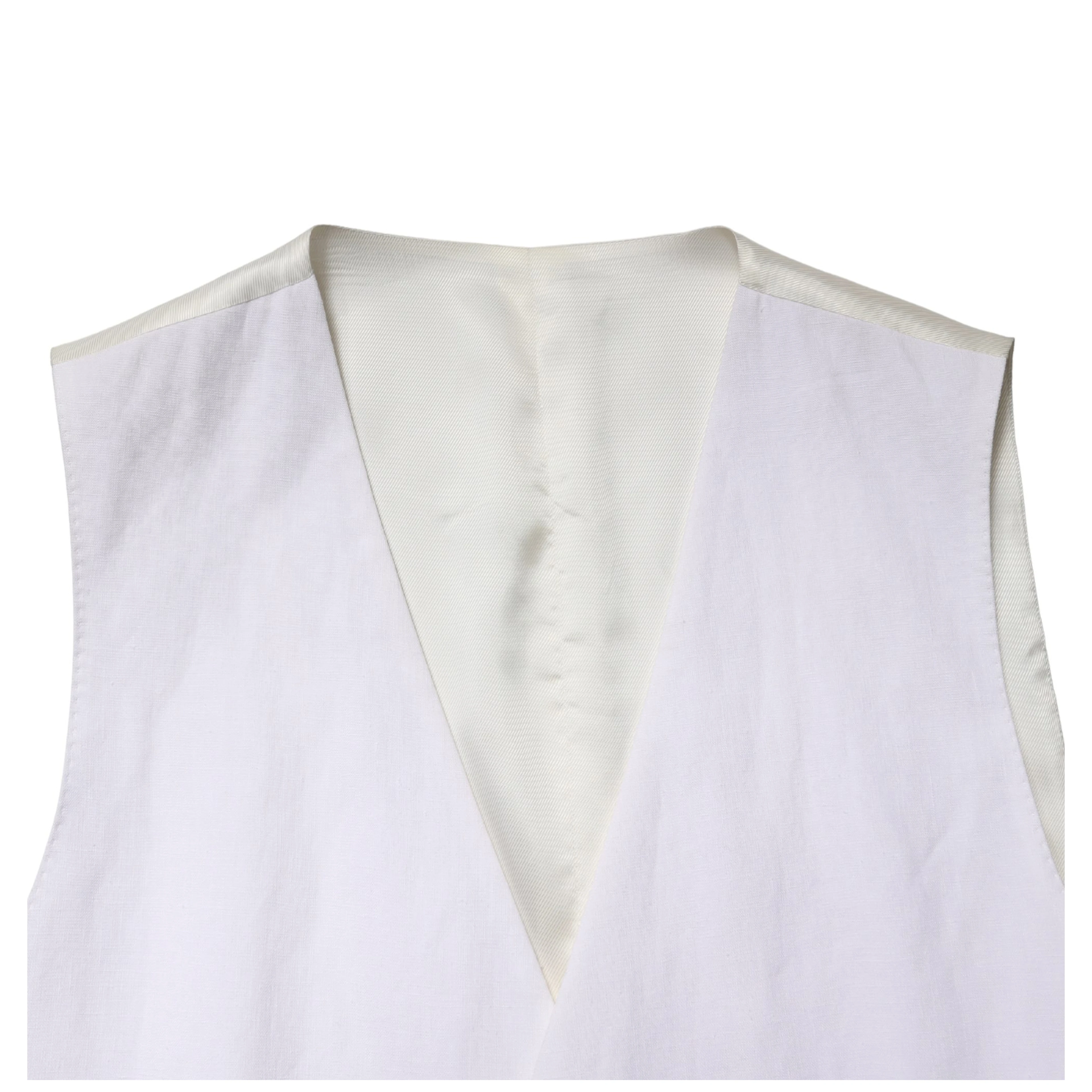 White SARTORIA Linen 2 Piece Men Formal Suit