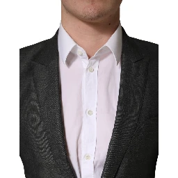 Dark Gray Wool Slim Fit Coat Jacket Blazer
