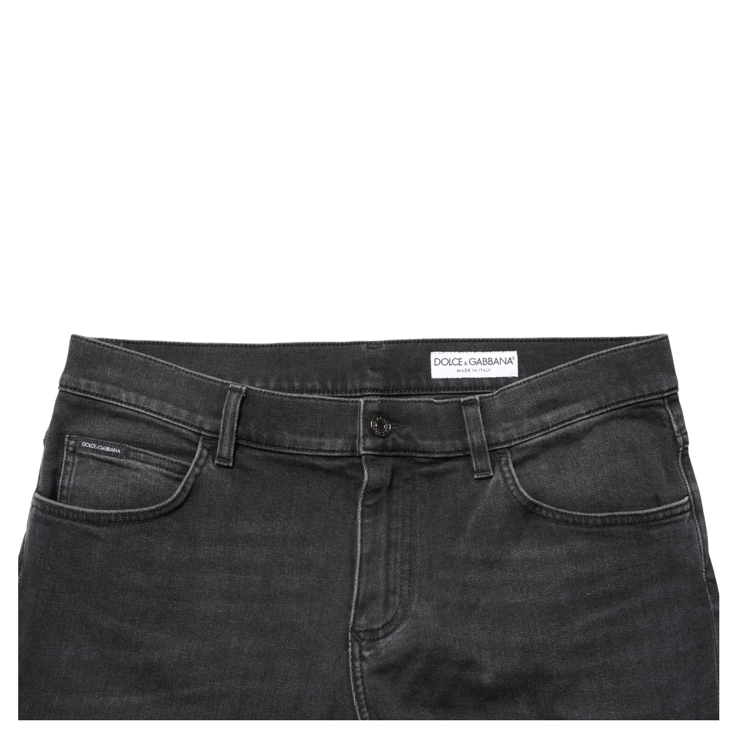 Black Cotton Stretch Regular SkinnyDenim Jeans