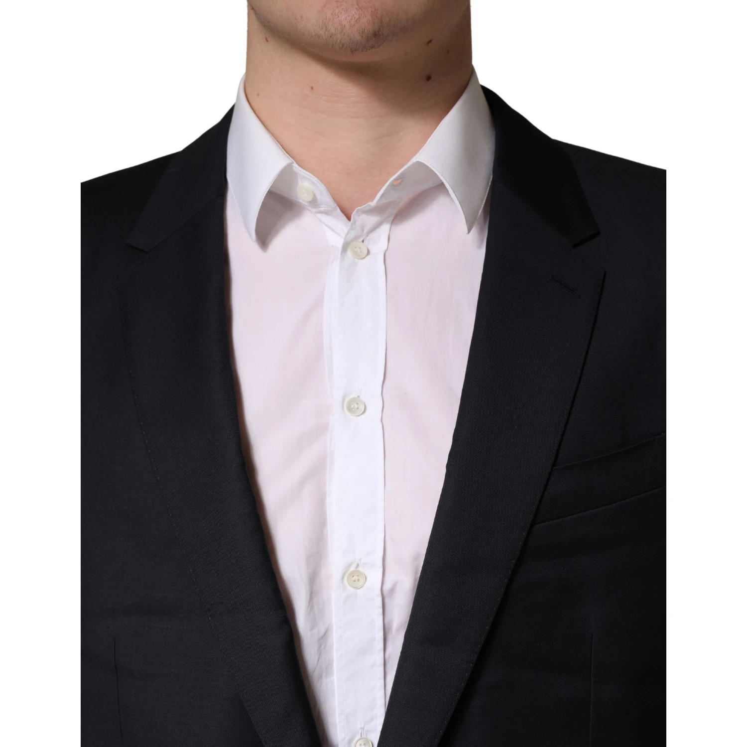 Black Wool Slim Fit Coat Men Jacket Blazer