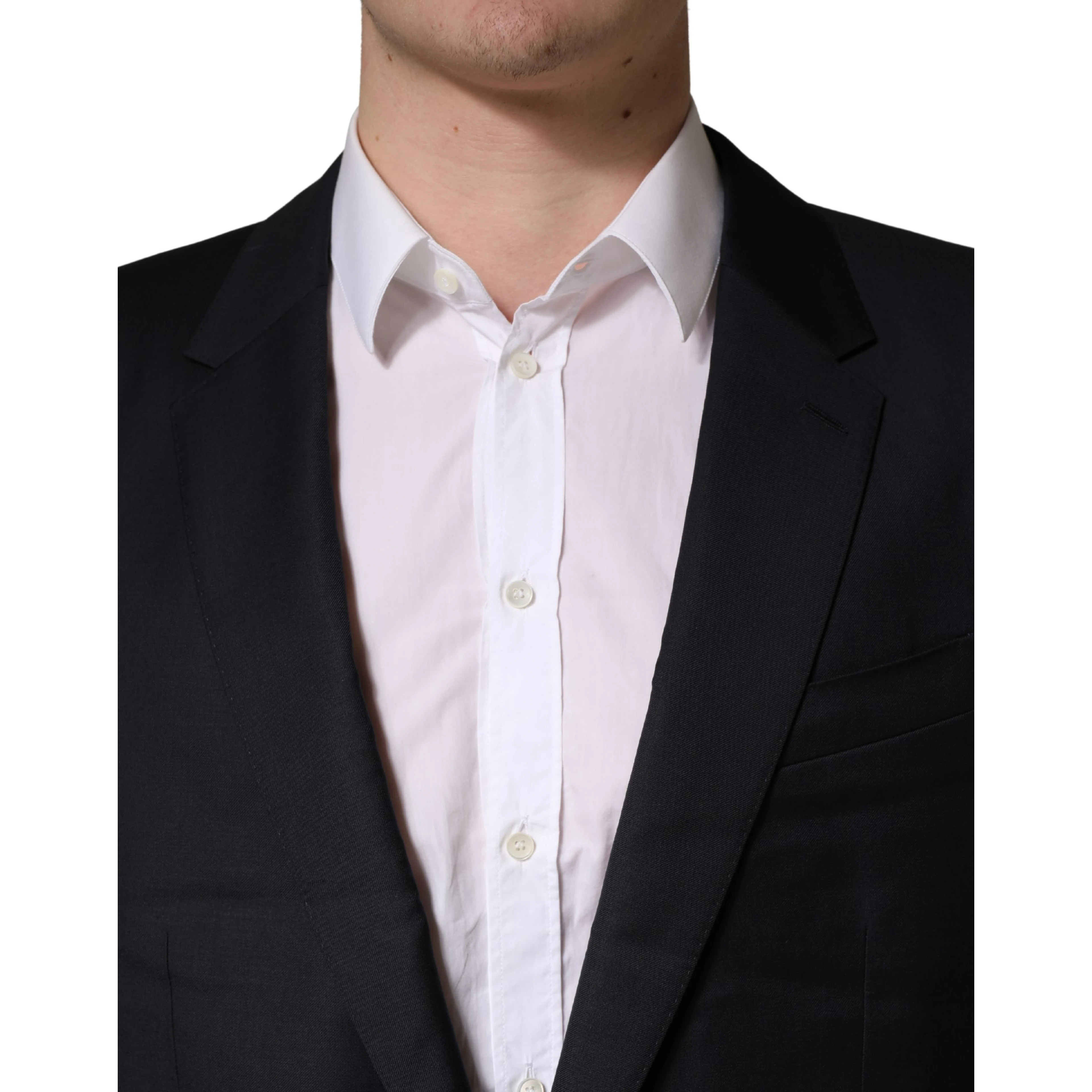 Black Wool Slim Fit Coat Men Jacket Blazer
