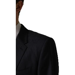 Black Wool Slim Fit Coat Men Jacket Blazer