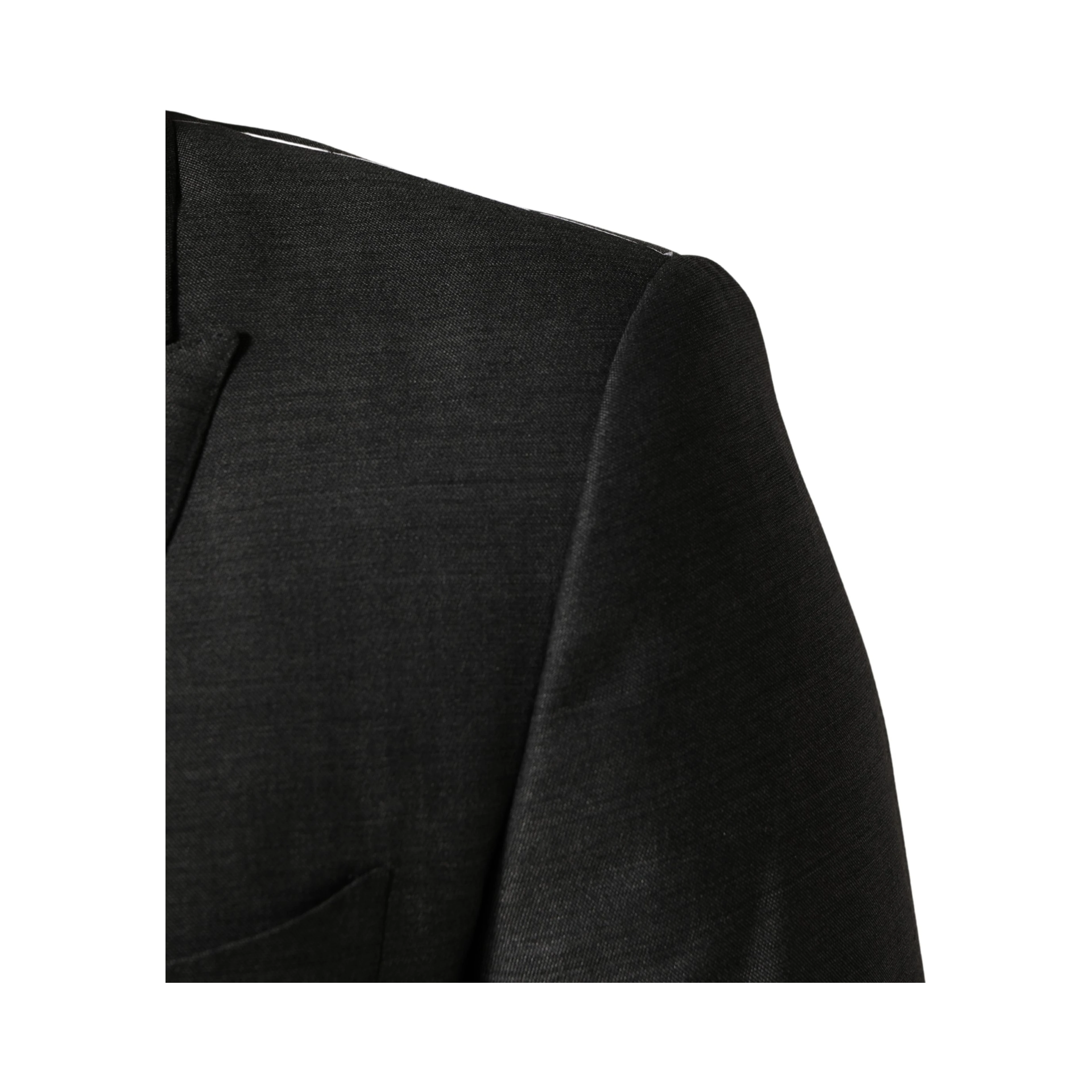 Dark Gray Wool Slim Fit Coat Jacket Blazer