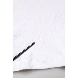 White Ribbed Cotton Sleeveless Tank  T-shirt