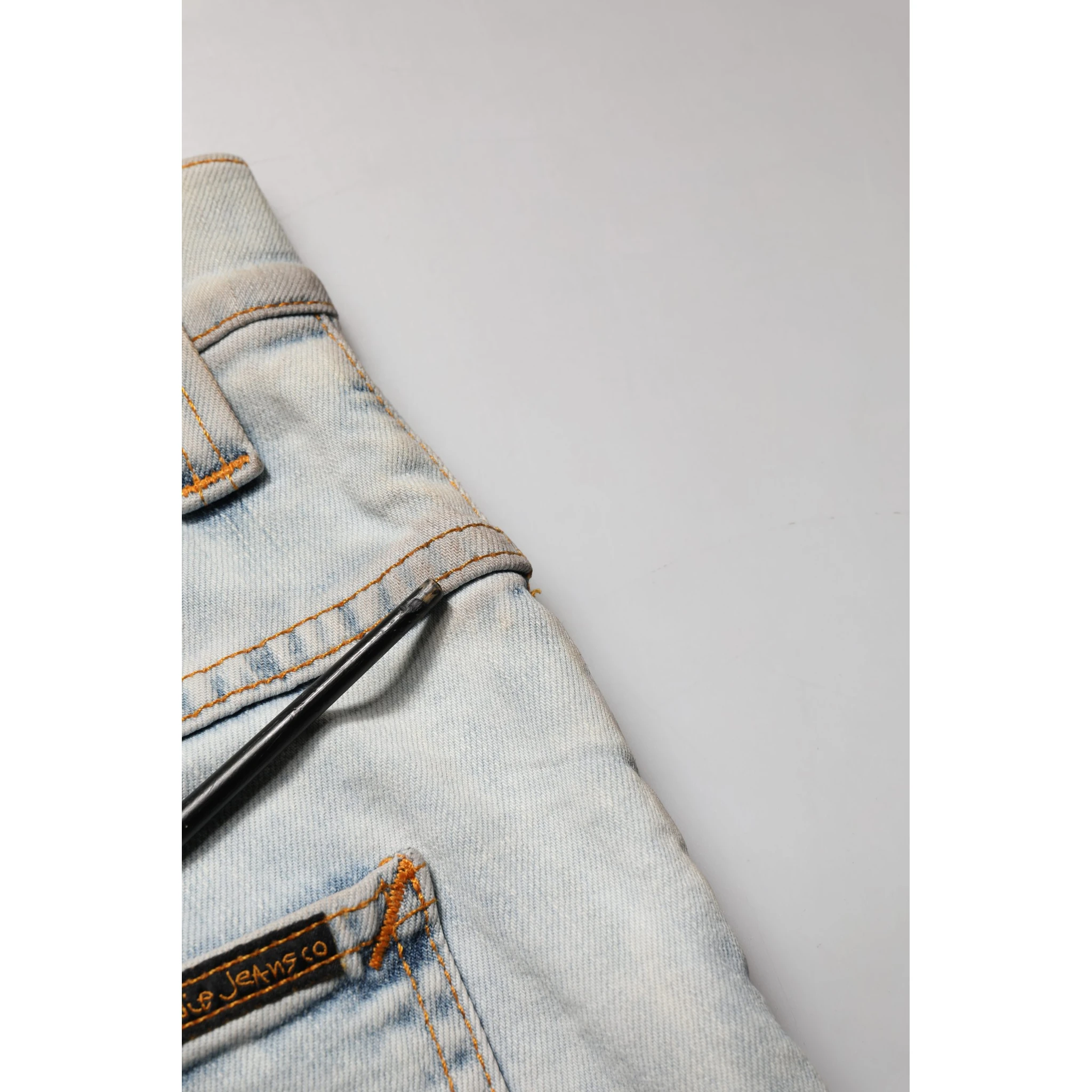 Light Blue Cotton Stretch Skinny Fit Men Denim Trouser JEANS