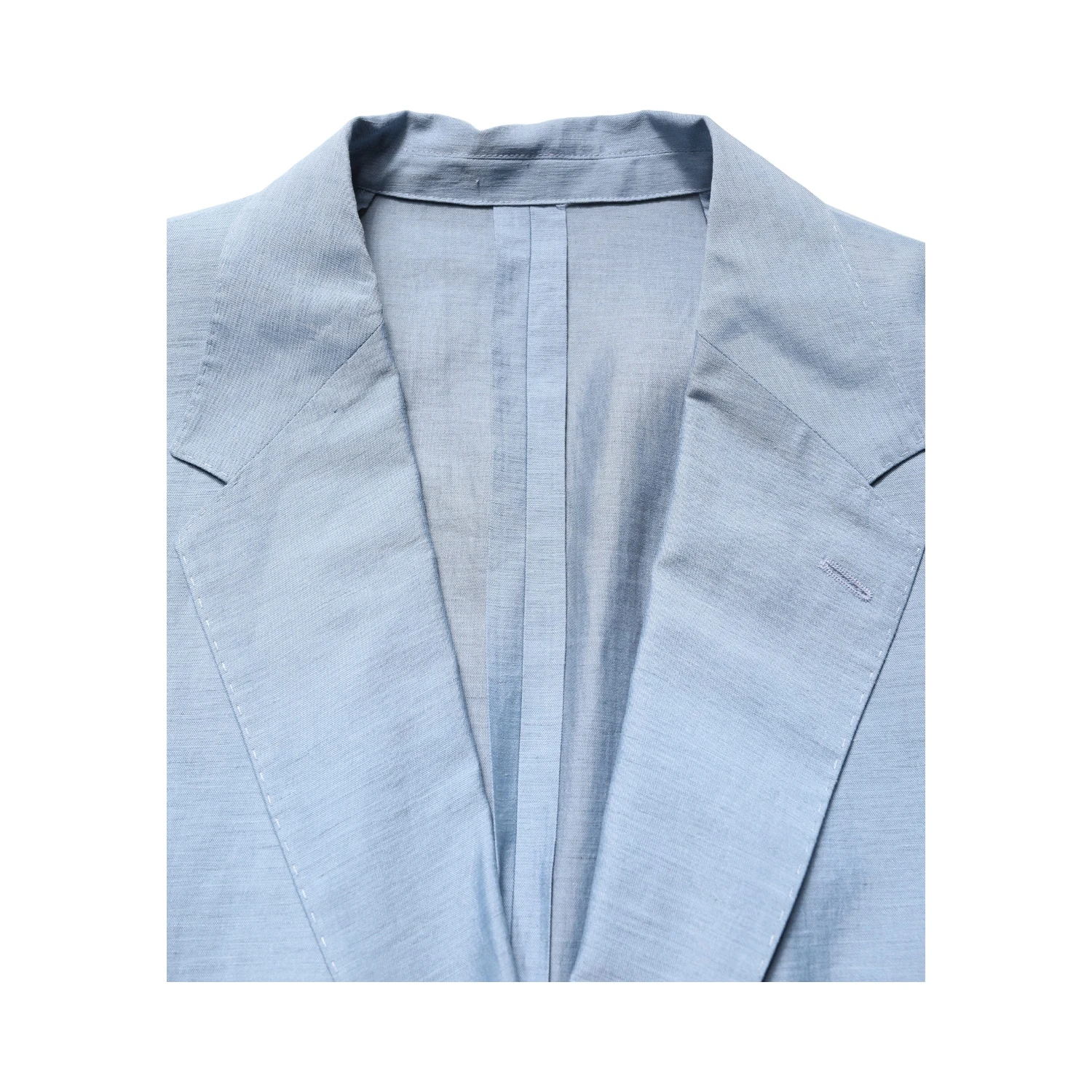 Light Blue Single Breasted Men Jacket Blazer