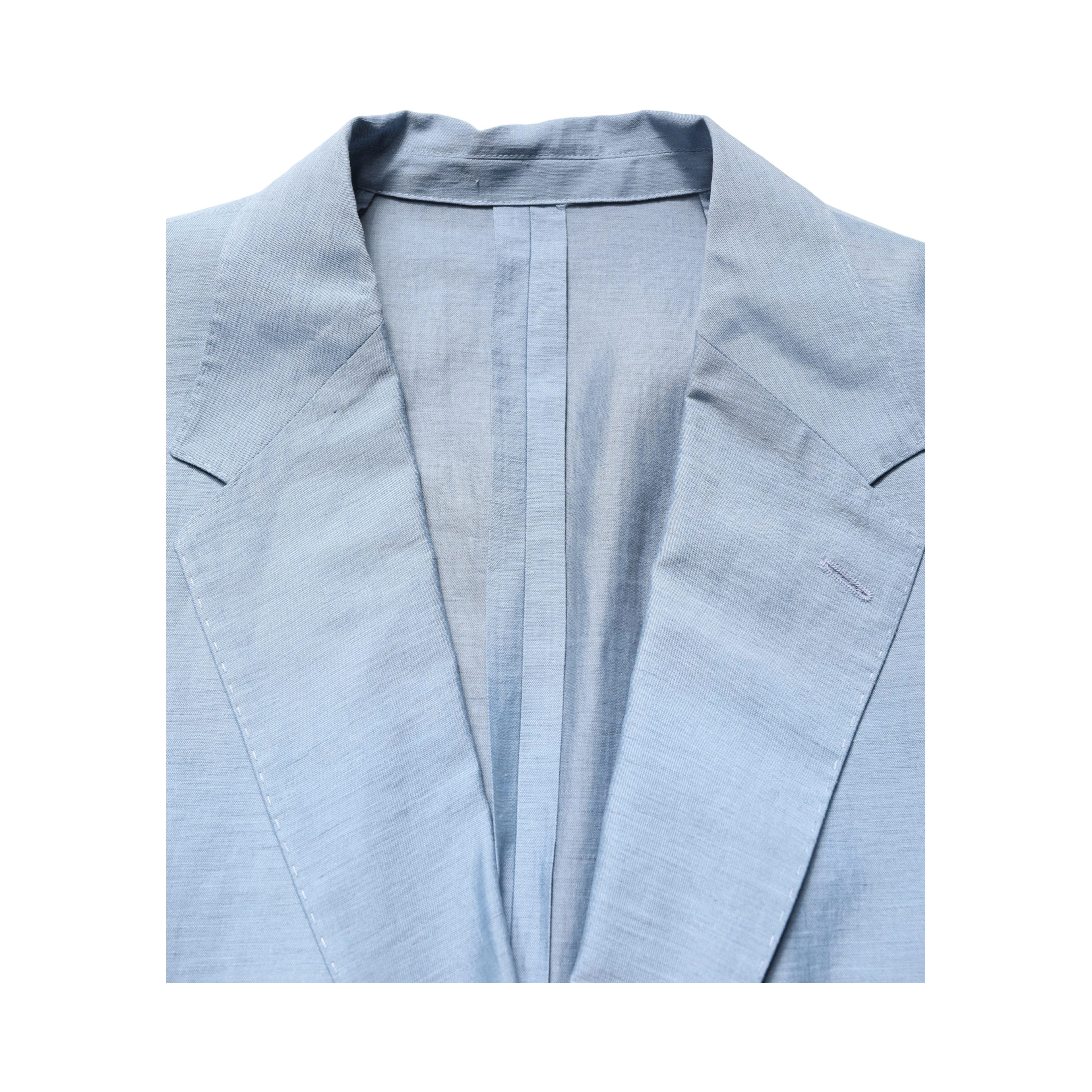 Light Blue Single Breasted Men Jacket Blazer