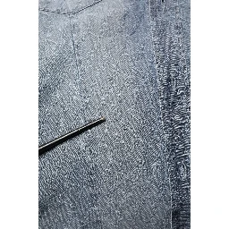 DarkBlue Long Sleeve Collared Denim Shirt