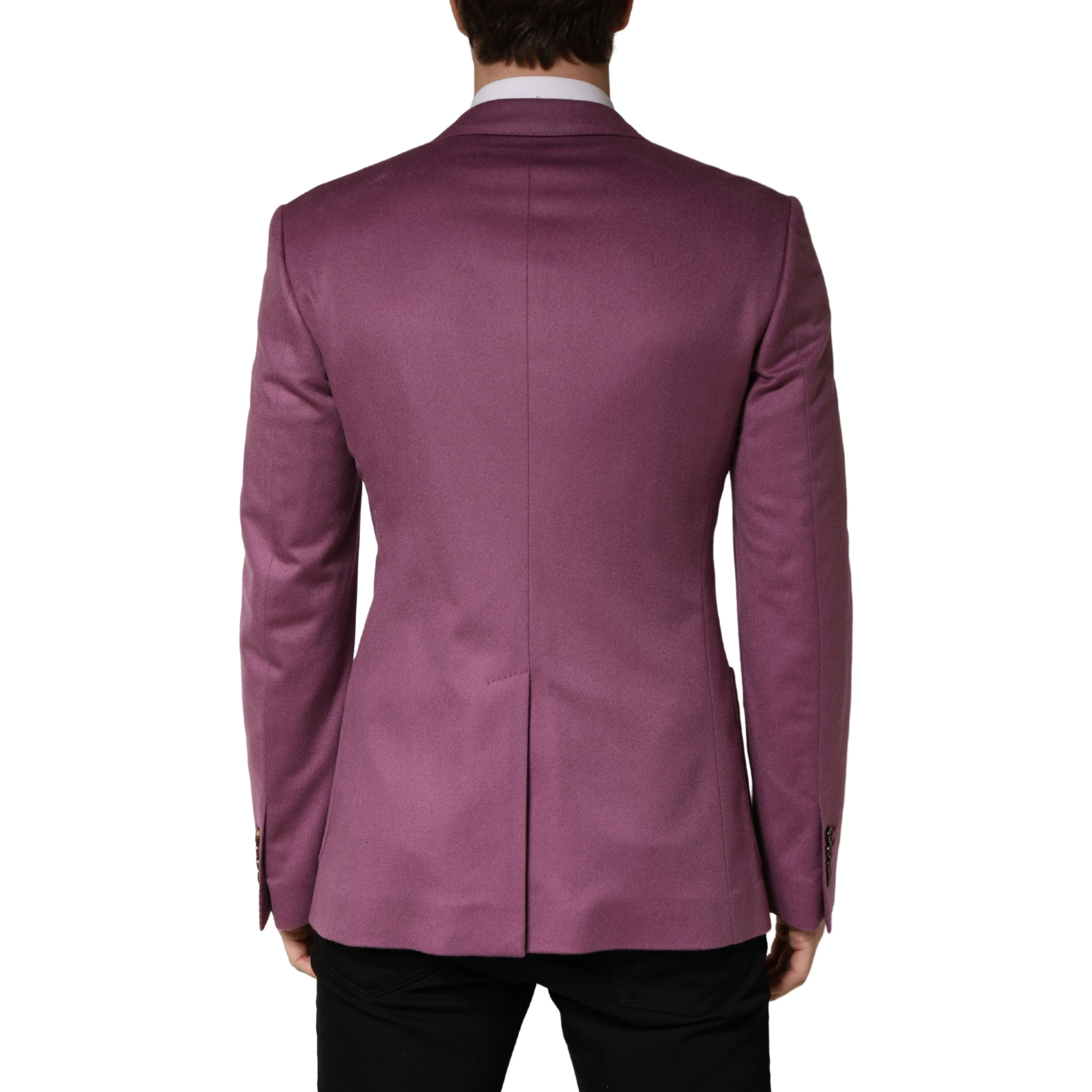 Purple Cashmere Slim Fit Coat Jacket Blazer
