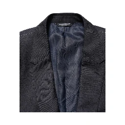 Black Wool Slim Fit Coat Men Jacket Blazer