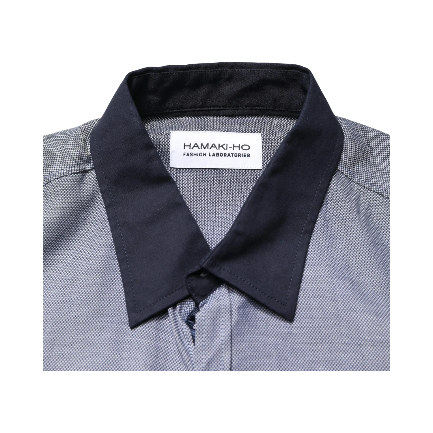 Dark Blue Cotton Long Sleeves Collared Dress Formal Shirt