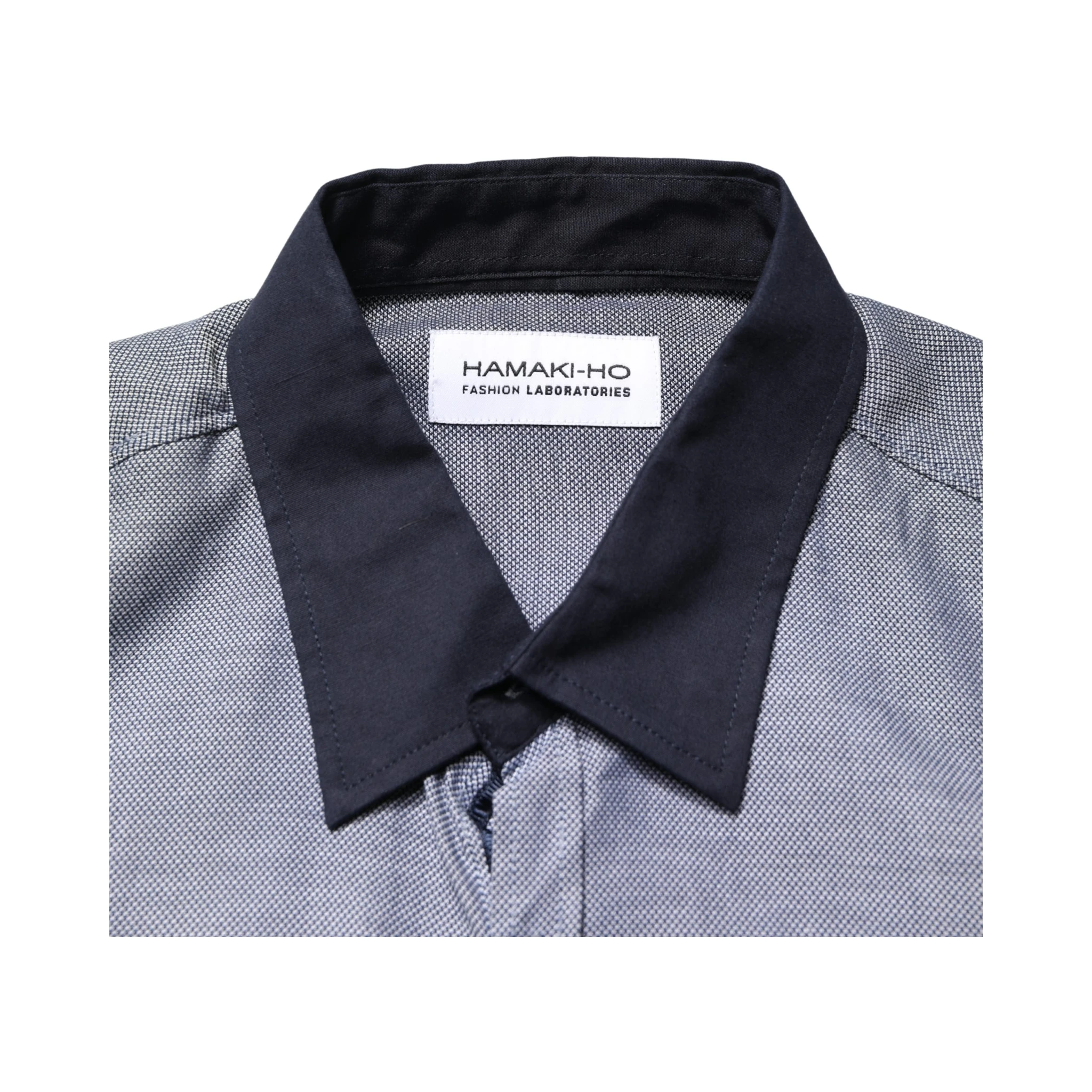Dark Blue Cotton Long Sleeves Collared Dress Formal Shirt