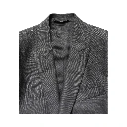 Dark Gray Wool Slim Fit Coat Jacket Blazer