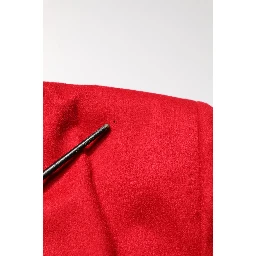 Red Cashmere Slim Fit Coat Jacket Blazer