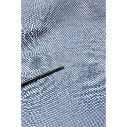 Dark Blue Slim Fit Collared Long Sleeve Denim Shirt