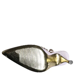 White Strass Crystal Slingbacks Pumps Shoes