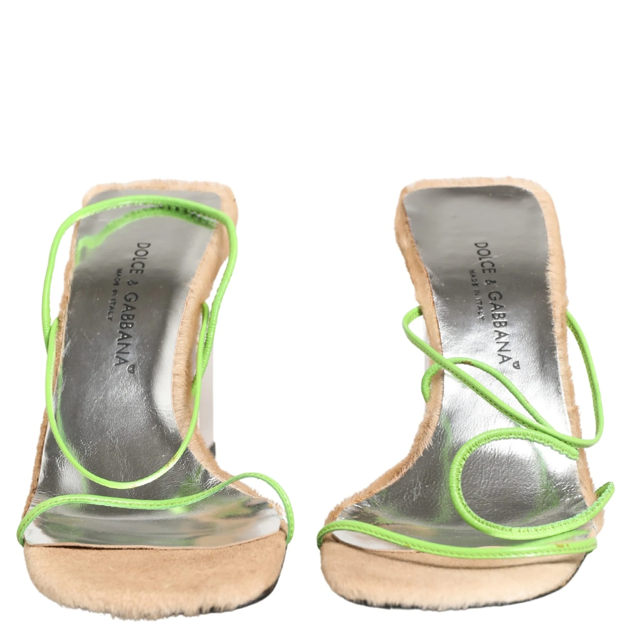 Multicolor Leather Block Heels Sandals Shoes