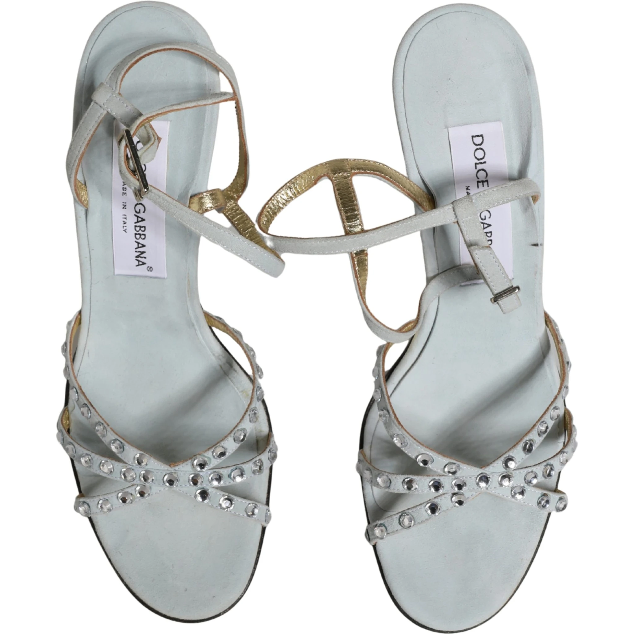 White Rhinestone High Heeled Sandals Shoes