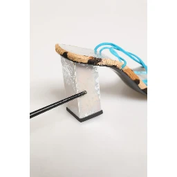 Multicolor Leather Block Heels Sandals Shoes