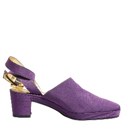 Purple Suede Sandals Shoes