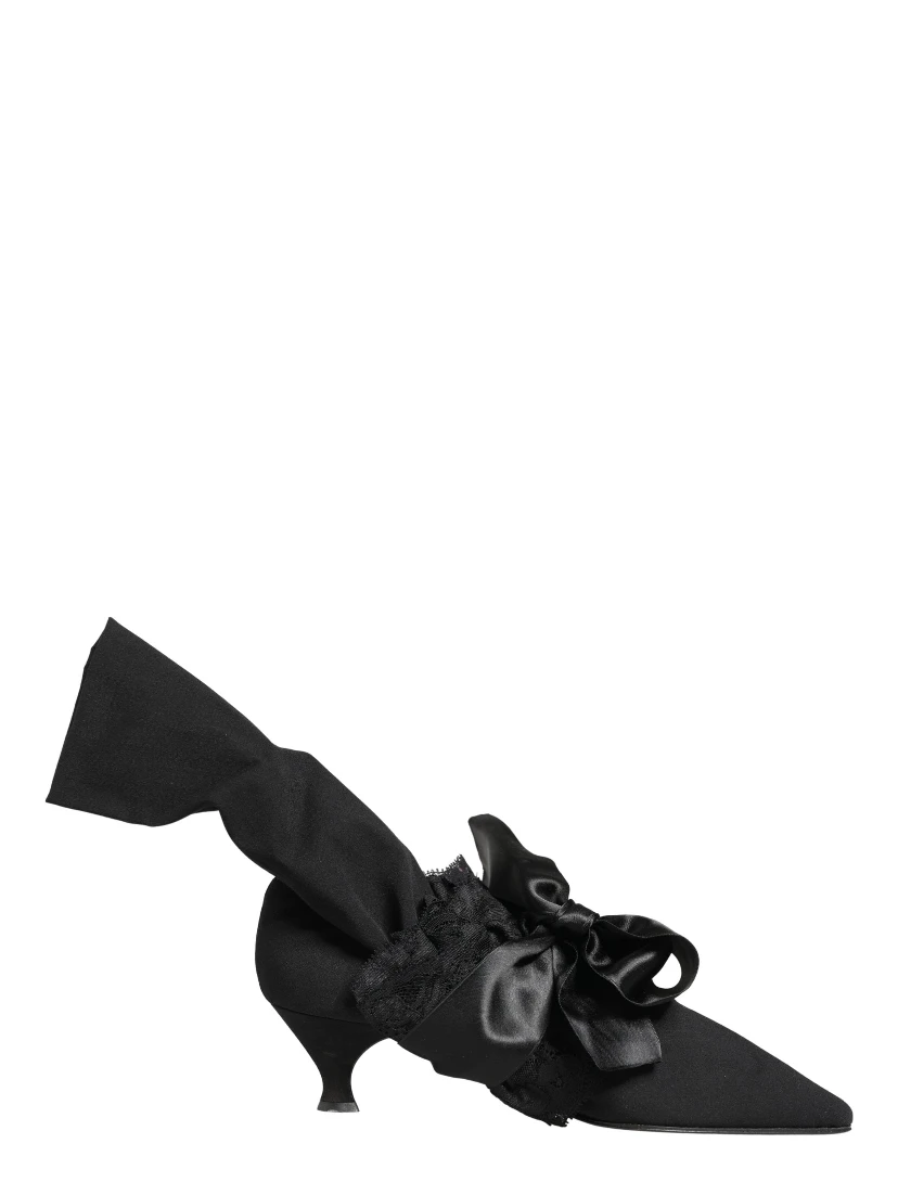 Black Suede Mid Calf Boots Shoes