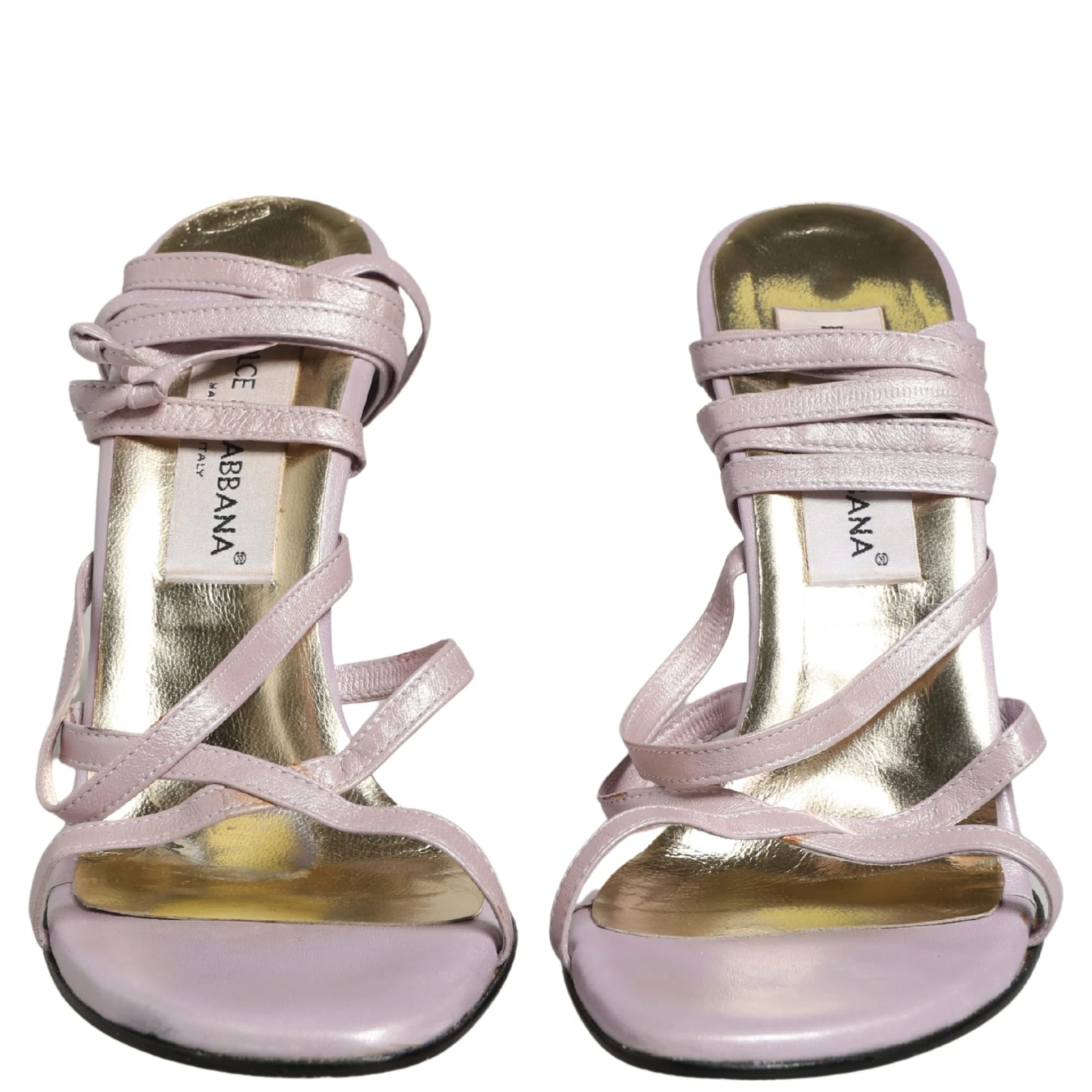 Purple Leather Wedge Heels Sandals Shoes