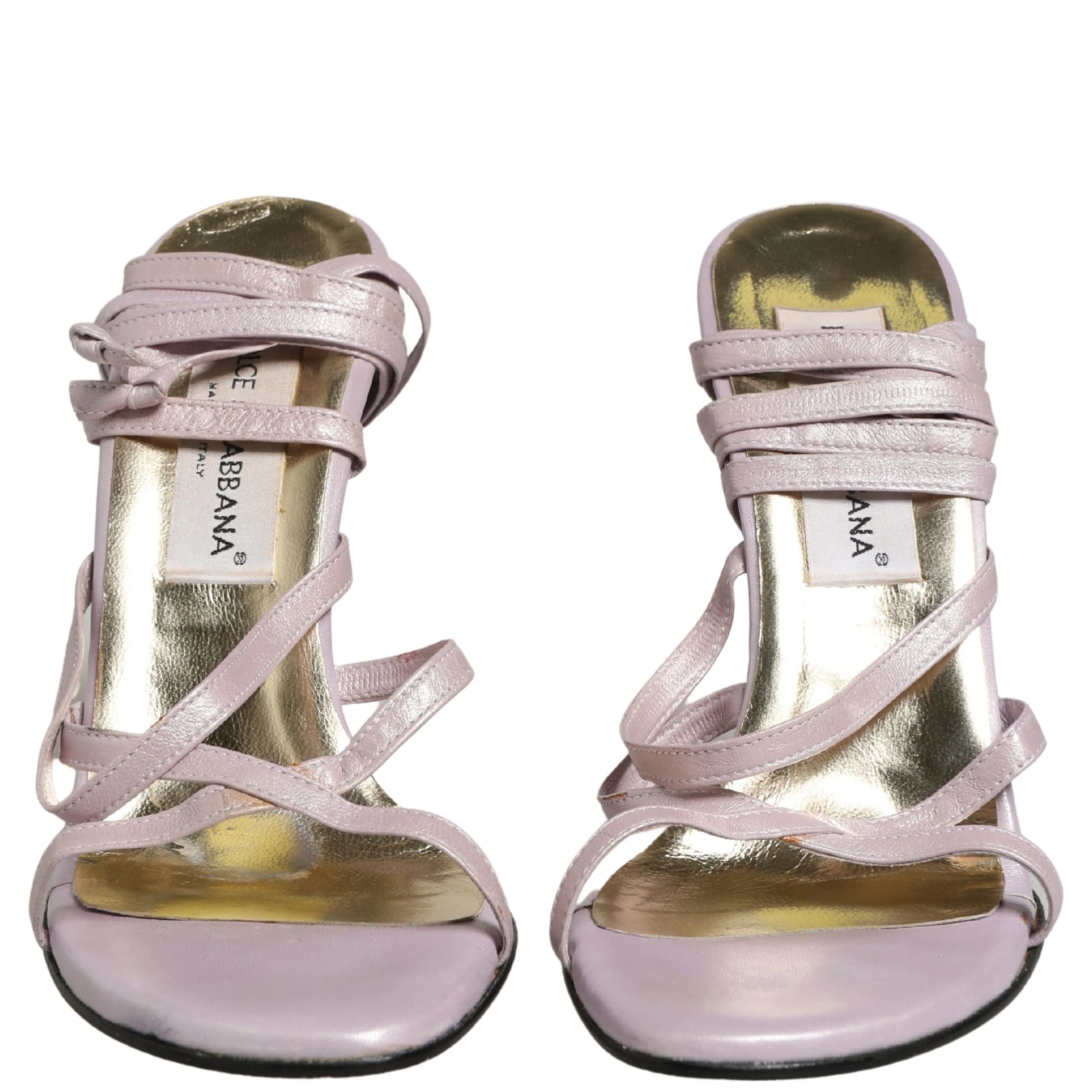 Purple Leather Wedge Heels Sandals Shoes