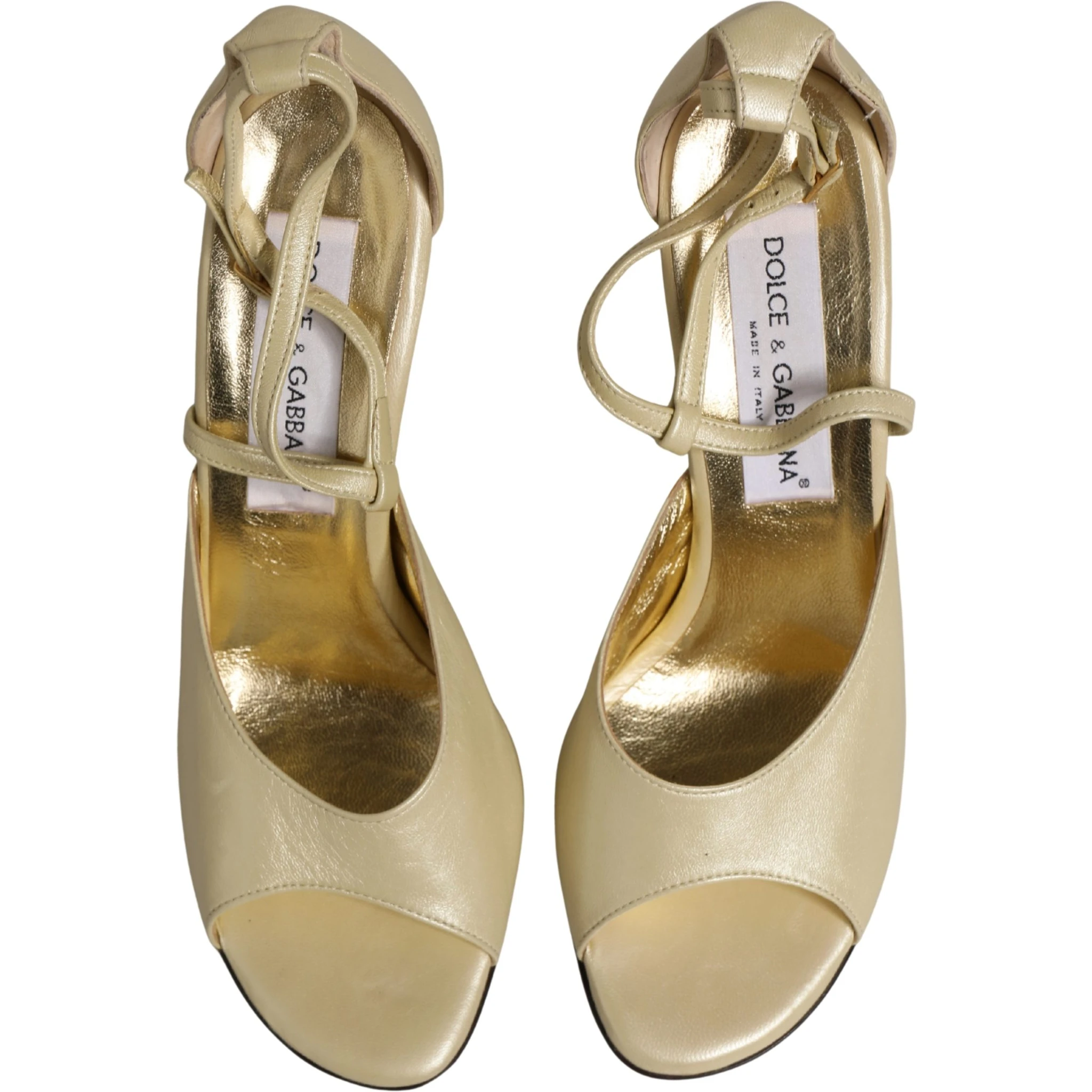 Beige Leather Stiletto Heels Sandals Shoes