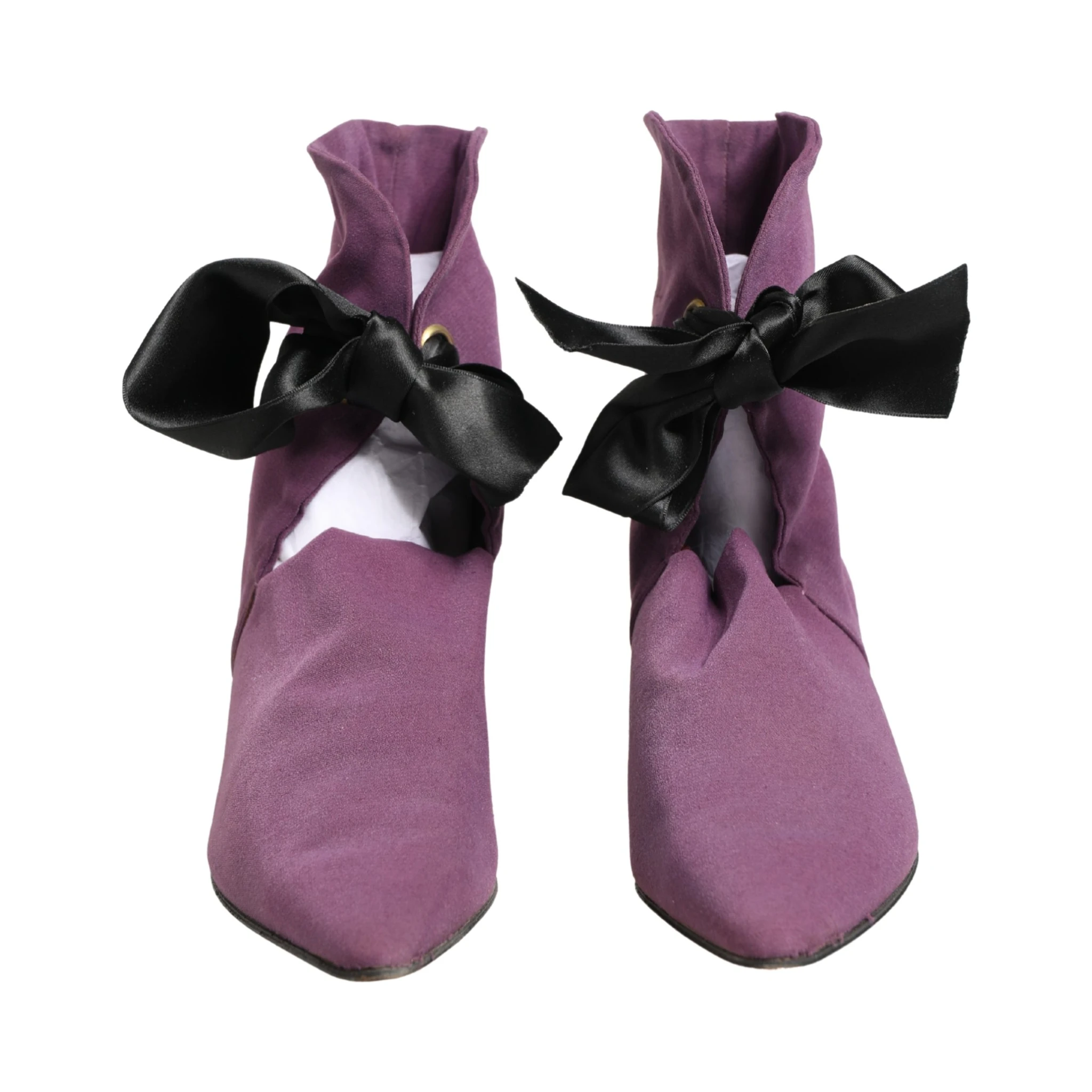 Purple Mid Calf Boots Shoes