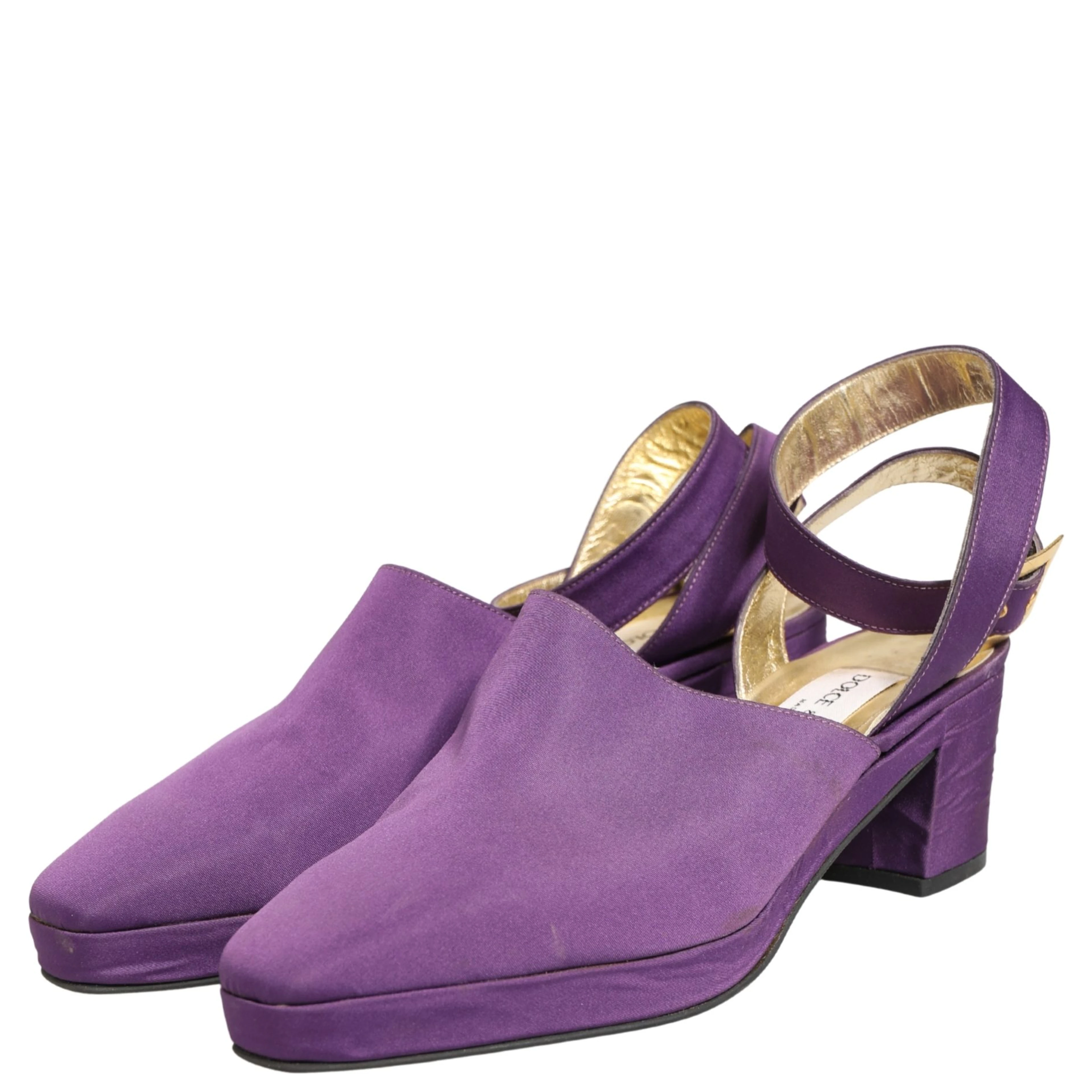 Purple Suede Sandals Shoes