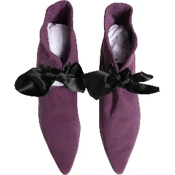 Purple Mid Calf Boots Shoes
