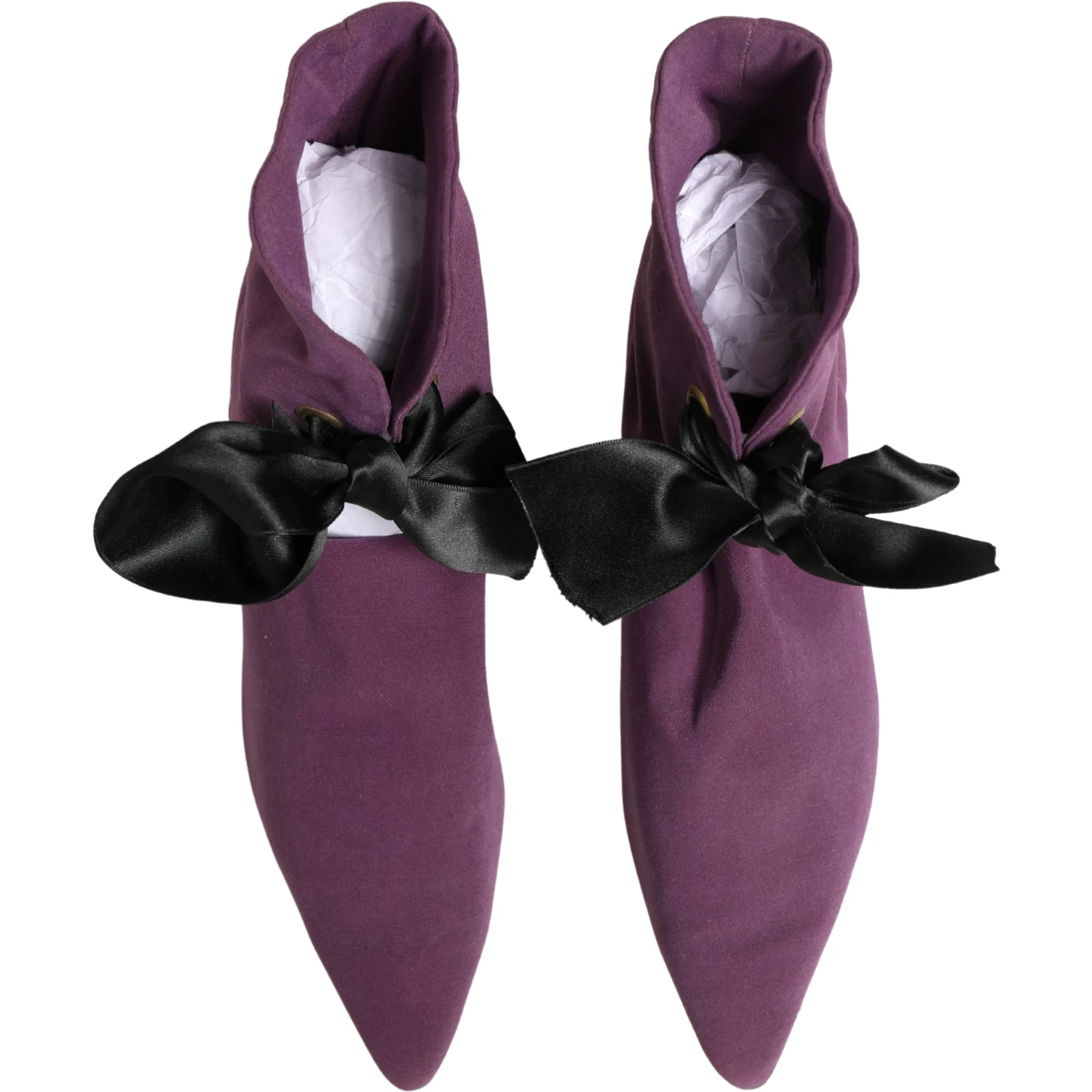 Purple Mid Calf Boots Shoes