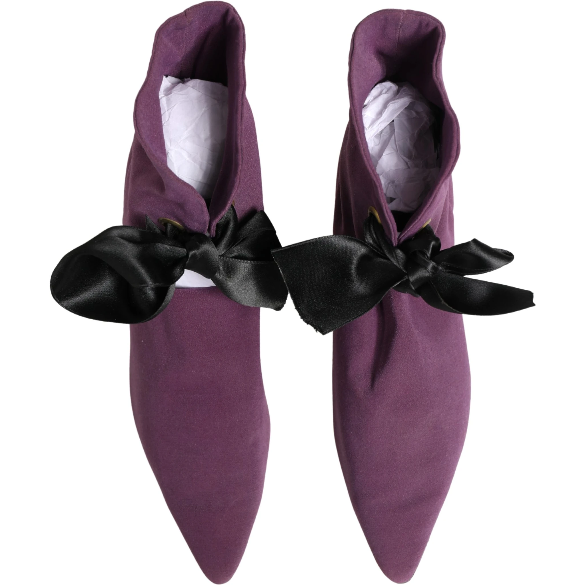 Purple Mid Calf Boots Shoes