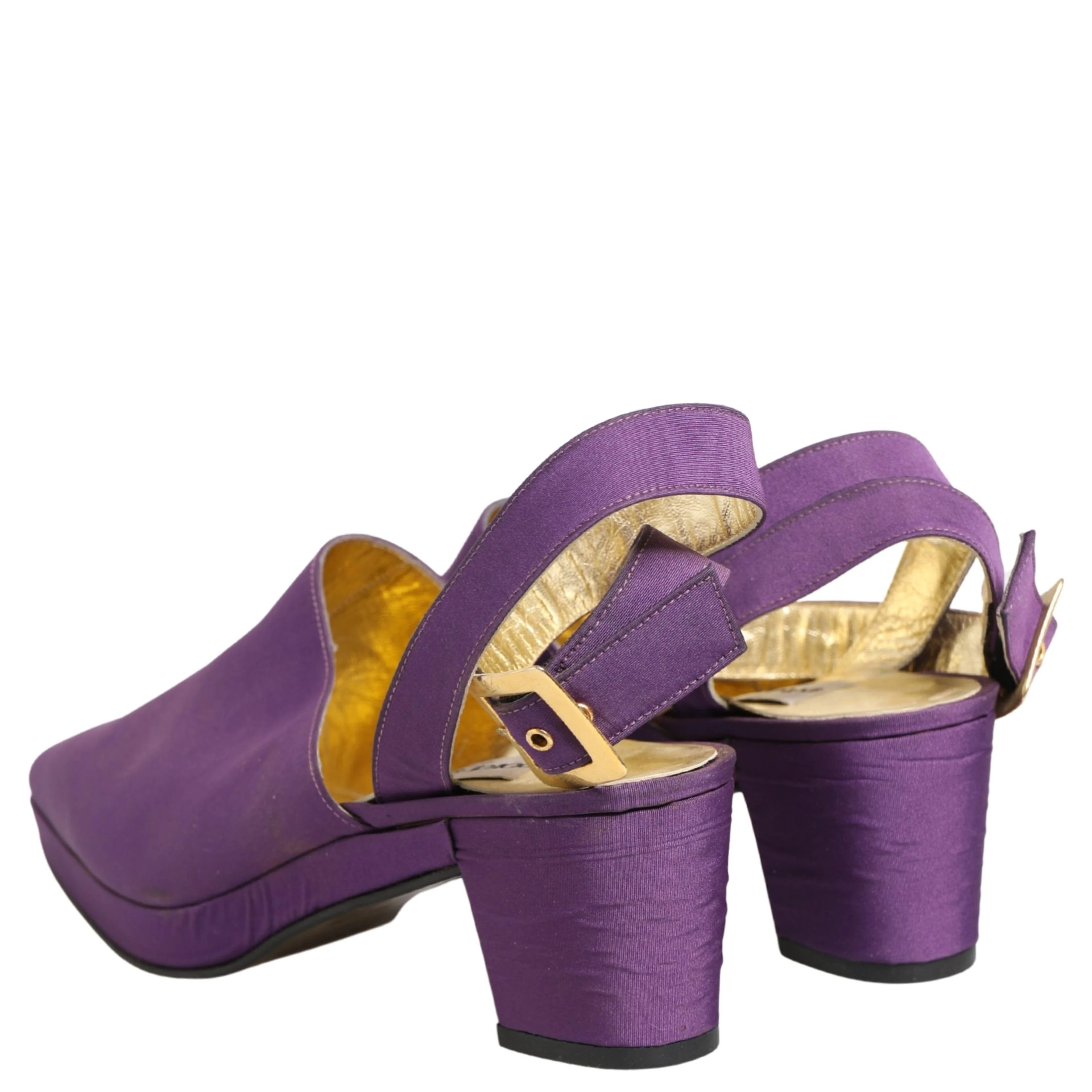 Purple Suede Sandals Shoes