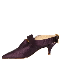 Purple Satin Sandals Shoes