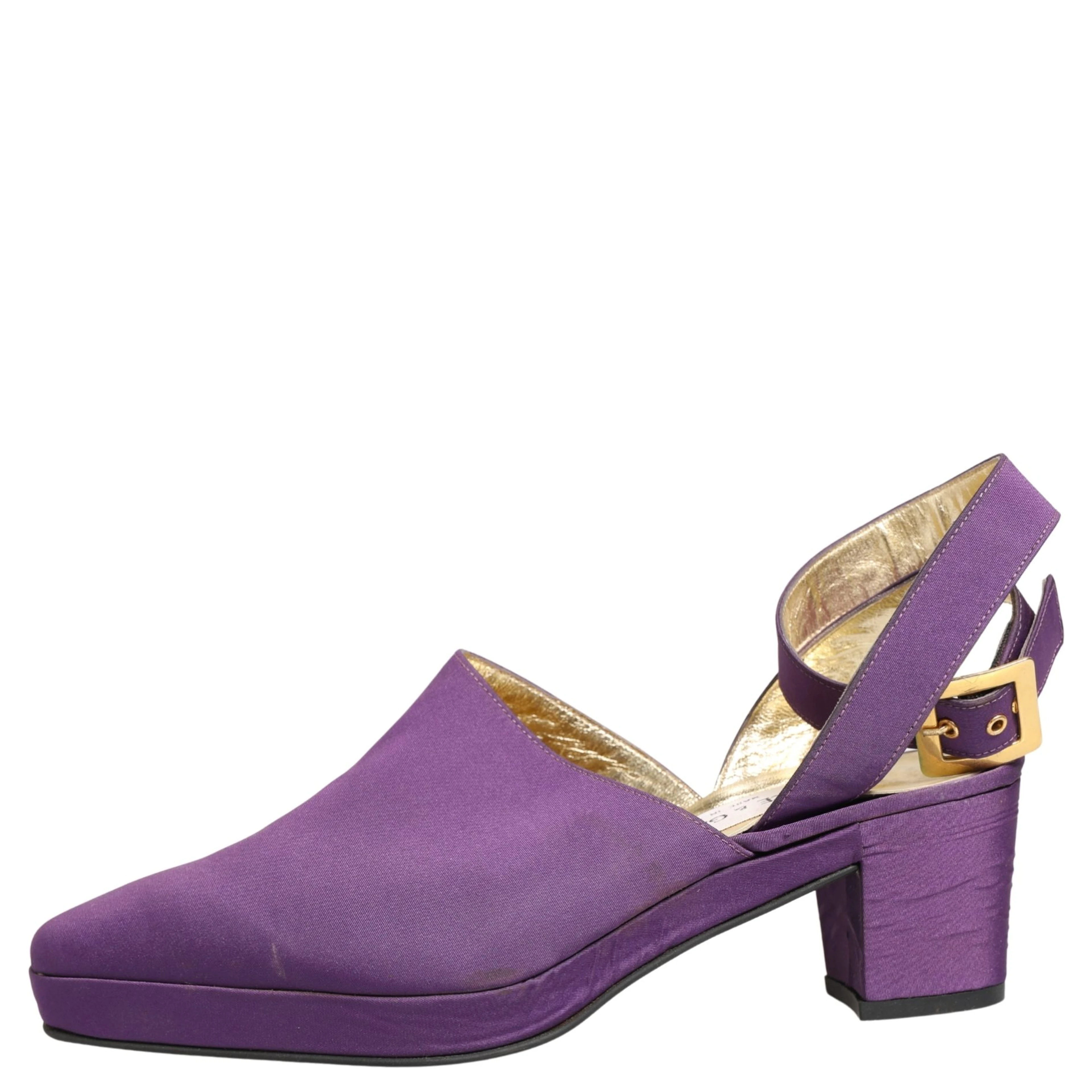 Purple Suede Sandals Shoes