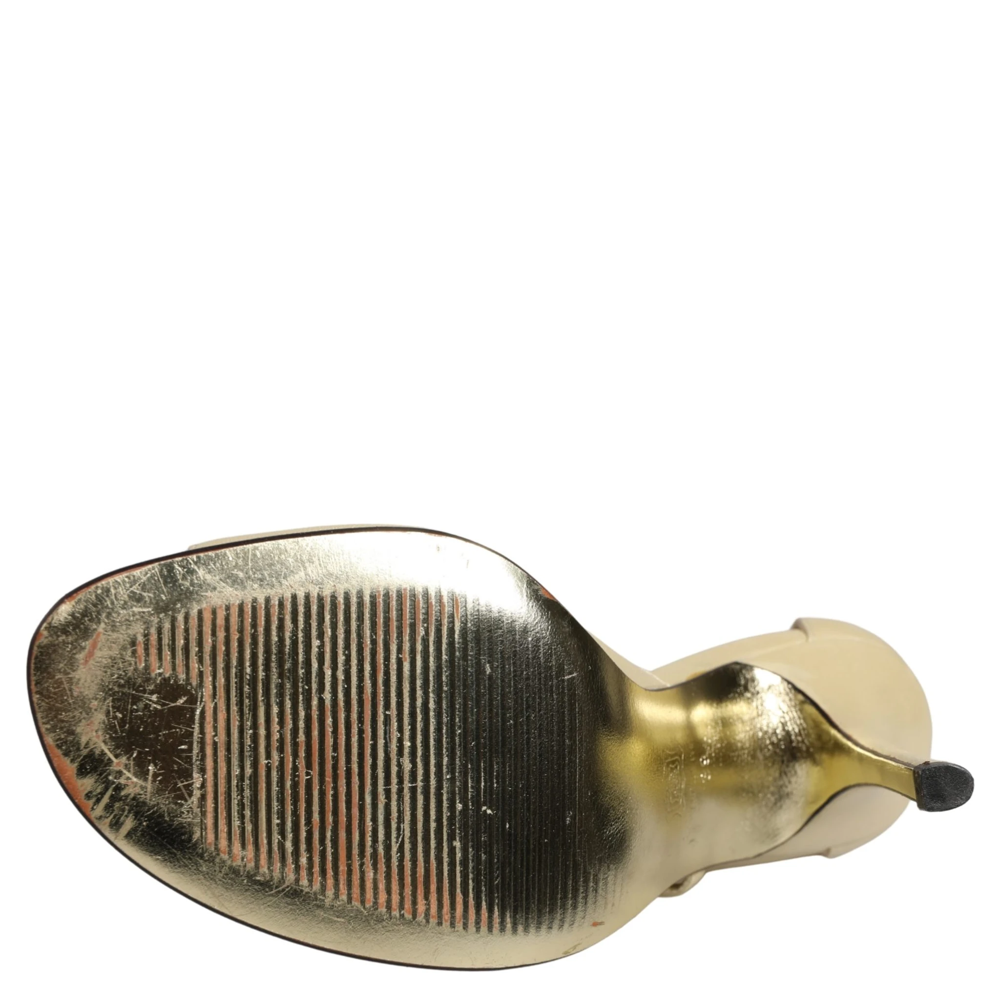 Beige Leather Stiletto Heels Sandals Shoes