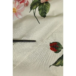 Beige Floral Sleeveless A-line Midi Dress