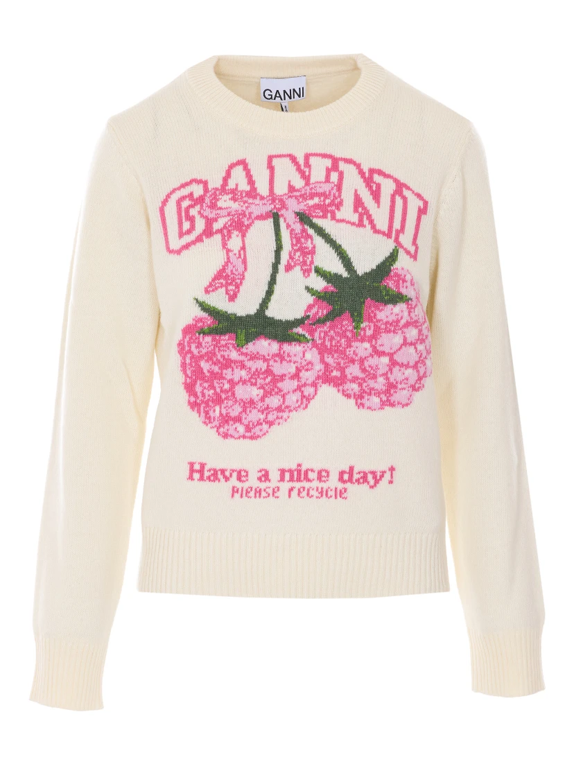 GANNI Sweaters White