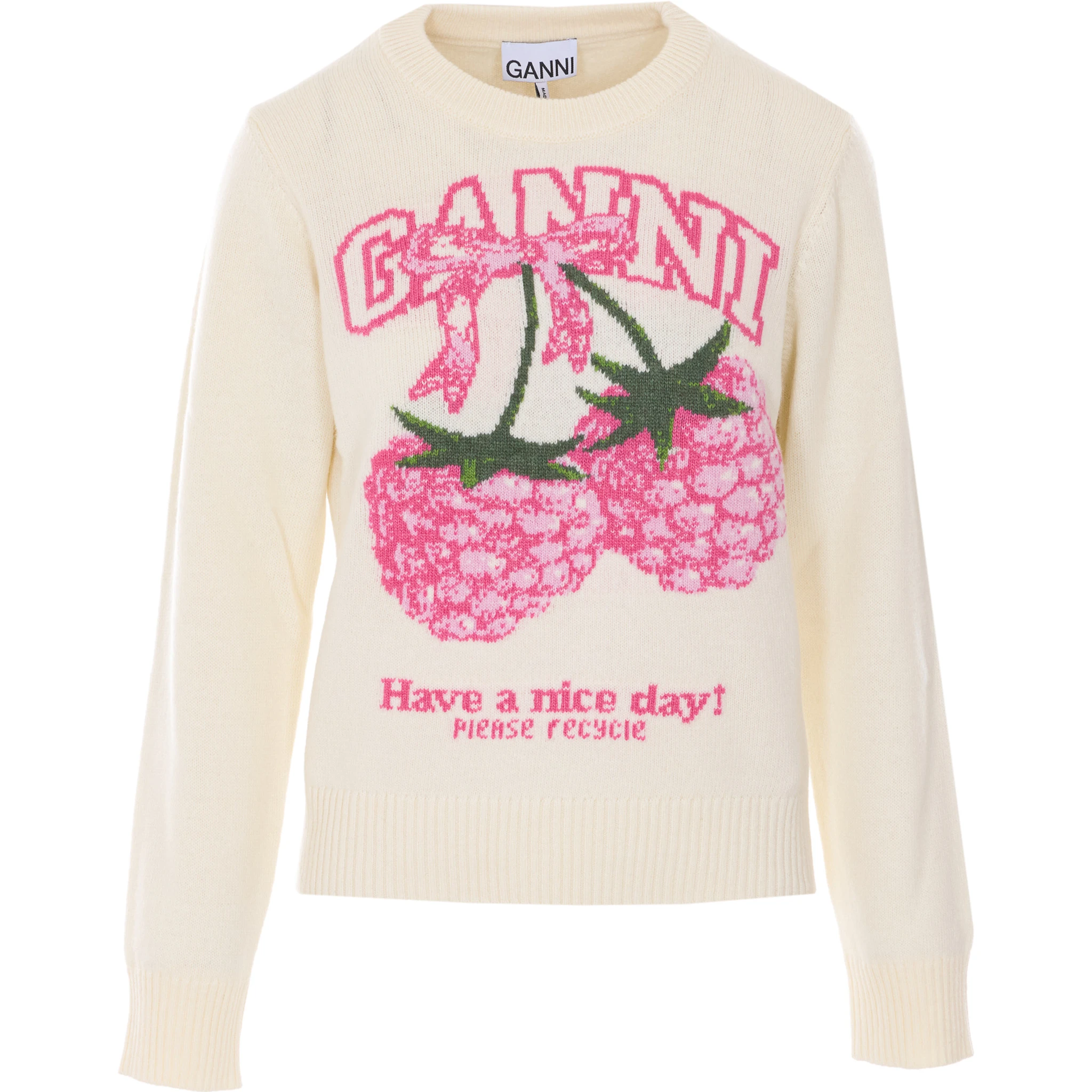 GANNI Sweaters White