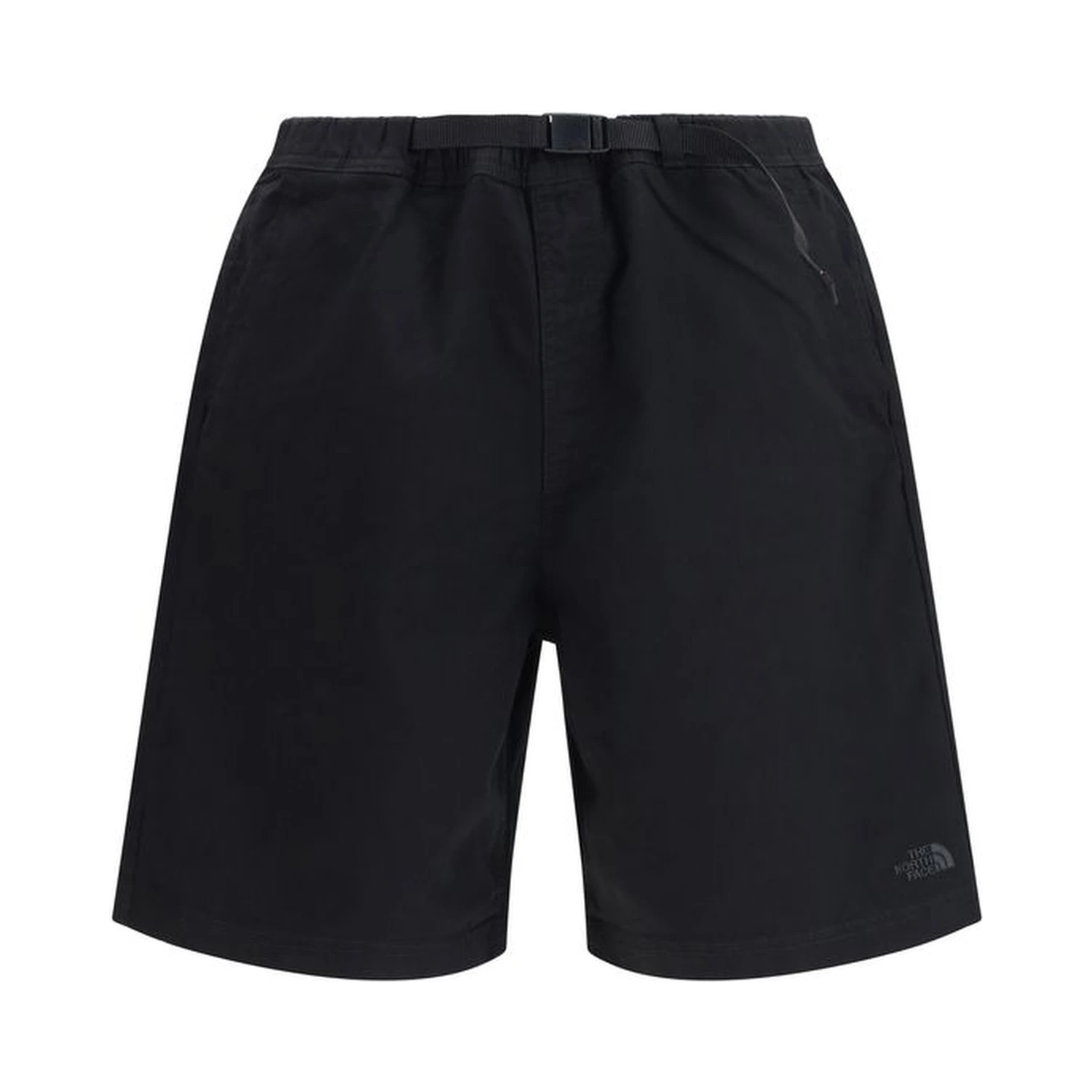 Black Cotton Bermuda Shorts
